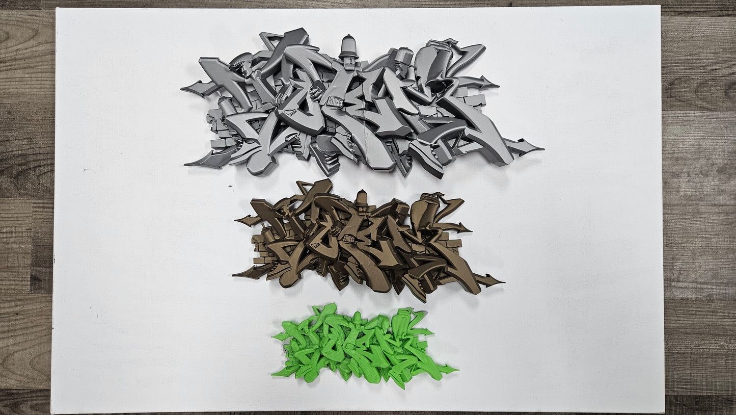 Totem's Body Style Graffiti Sculpture