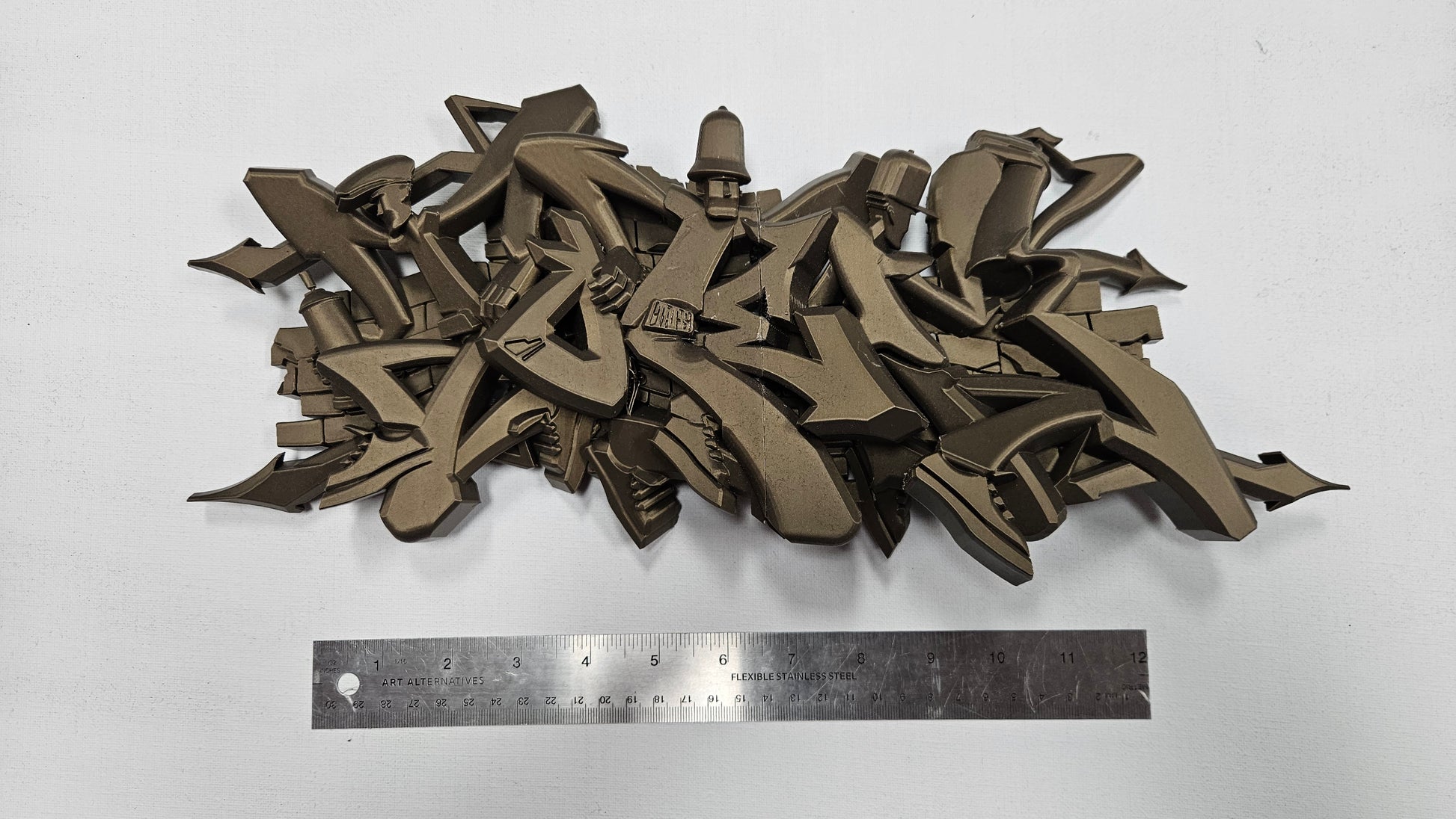 Totem's Body Style Graffiti Sculpture Bronze