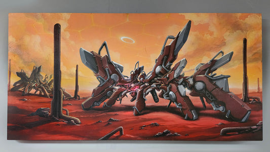 Across the Red Clay Expanse Canvas