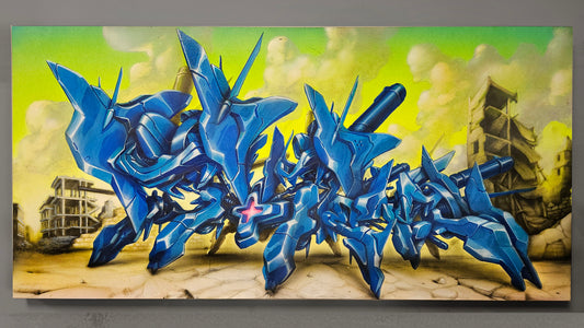 Sour Clouds patrolling the Ruins Canvas